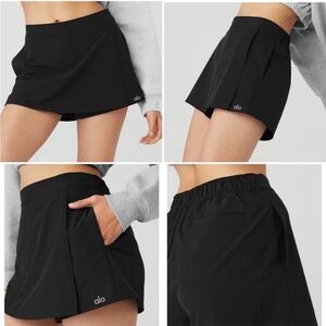 ALO Yoga Jet Black Women's Athletic Shorts